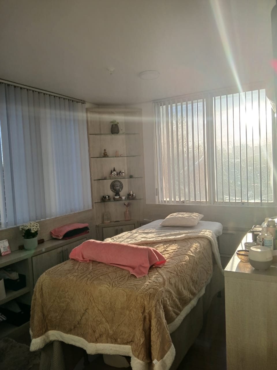 Espaço de massoterapia de Eliane Ramos no bairro Tristeza em Porto Alegre